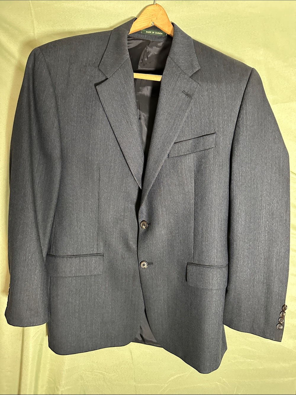 Polo by Ralph Lauren Men's Charcoal Gray Two-Button Suit Jacket
